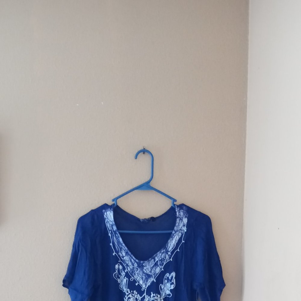 Just love Womens Blue-White Caftan dress
